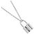 Collana Louis Vuitton Lockit in argento 925 Metallico