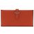 Portafoglio Lungo Hermès Béarn in Veau Epsom Arancione