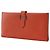 Portafoglio Lungo Hermès Béarn in Veau Epsom Arancione - vista 2
