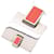 Collier Eileen Hermès Argenté Rouge  - vue 1