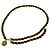 Chanel Cambon Chain Leder Gürtel Schwarz Golden