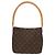 Borsa a Spalla Looping MM Monogramma Louis Vuitton Marrone