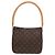 Borsa a Spalla Looping MM Monogramma Louis Vuitton Marrone - vista 2