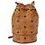 Bolso de hombro MCM Visetos de lona y cuero Castaño - vista 2