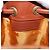 Bolso de hombro MCM Visetos de lona y cuero Castaño - vista 6