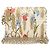 Borsa a spalla in pelle con stampa floreale avorio Christian Dior