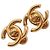 Chanel CC Bottone Clip-On in metallo D'oro