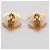 Chanel CC Bottone Clip-On in metallo D'oro - vista 2