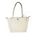 Prada Vintage Tote aus Leder Weiß
