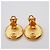 Chanel Vintage CC Bottone Rotondo Clip-On Metallo D'oro - vista 2