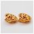 Chanel Vintage CC Bottone Rotondo Clip-On Metallo D'oro - vista 4
