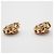 Chanel Vintage CC Round Clip-On Metal with Crystals D'oro - vista 3