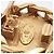 Chanel Vintage CC Round Clip-On Metal with Crystals D'oro - vista 6
