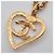 Pendente Chanel Vintage CC Heart Long in metallo XL D'oro - vista 3