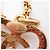 Pendente Chanel Vintage CC Heart Long in metallo XL D'oro - vista 7
