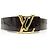 NEUER LOUIS VUITTON LV INITIALES 40MM T95 MONOGRAM LACKLEDERGÜRTEL Bordeaux - Ansicht 5
