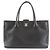 Bolsa de mão em couro de bezerro da linha Executive da Chanel Preto