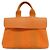 Bolso Hermès Valparaiso PM Toile Chevron Swift Naranja