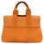 Bolso Hermès Valparaiso PM Toile Chevron Swift Naranja - vista 2