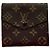 Portafoglio Billet Monogram Trifold Louis Vuitton Marrone