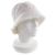 Cappello bucket in cotone ricamato con logo Prada Bianco