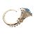 Silberner Metallring mit blauer Stein Christian Dior - Ansicht 2