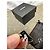 Spilla Saint Laurent Strass Nera Acciaio Nero - vista 5