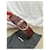 Cinturón Saint Laurent Python Rojo Burdeos  - vista 4