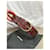Cinturón Saint Laurent Python Rojo Burdeos  - vista 5