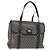 Céline Celine Vintage Macadam Tela e Pelle Nero