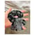 Scrunchie Saint Laurent Nero e Bianco - vista 3