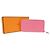 Cartera con cremallera Azap de seda Epsom larga de Hermès Rosa