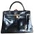 Borsa a mano Hermès Kelly 32 in pelle box nera Nero