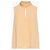 Top Chloé con Cuello Drapeado Durazno de Viscosa Melocotón