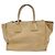 Bolso tote convertible Prada con bolsillo frontal en Vitello Daino Beige - vista 2