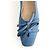 Lanvin Bailarinas azules de piel de ternera estilo pony - vista 4