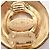 Chanel Vintage Round Clip-On Metal mit Faux Pearl Golden - Ansicht 5