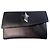 Cartera de cuero negro Thierry Mugler con estrella