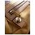Borsa a mano in pelle beige di Jimmy Choo - vista 17