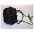 Autre Marque VENTILO Schwarze Lammleder Handtasche gesteppt mit Perlenkette - Ansicht 2