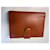 Yves Saint Laurent Cartera de Cuero Marrón YSL Castaño  - vista 5