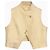 Vintage Gilet Pauw incrociato avorio in lana Beige