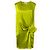 Lanvin Kleid Drapiert Chartreuse Grün Satin - Ansicht 2