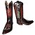 Botas Sendra Rojo Oscuro con Piel Burdeos