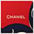 Chanel Seidenschal mit COCO-Logo Weiß Rot Marineblau  - Ansicht 4