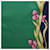 Sciarpa Hermès Carré 90 Verde Blu navy  - vista 11