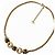 Collana placcata in oro Christian Dior con strass D'oro - vista 3