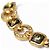 Collana placcata in oro Christian Dior con strass D'oro - vista 5