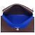 Billetera bi-fold Calvi Duo de Hermès Castaño Azul - vista 7