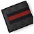 Portefeuille bifold pour homme Gucci Noir Rouge - vue 4